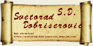 Svetorad Dobrišerović vizit kartica